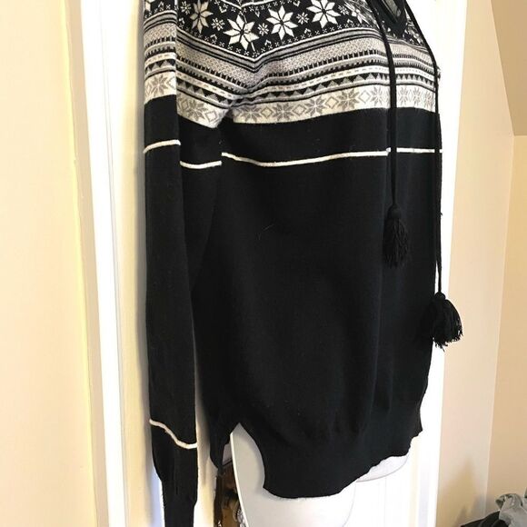 Hot Chillys Nordic Style Sweater, Black/White and Grey - Picture 5 of 8